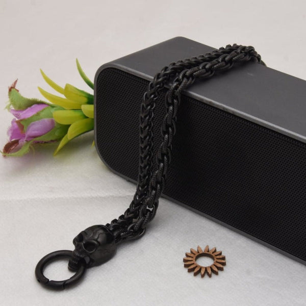 Skull Classic Design Superior Quality Black Color Bracelet For Men - Style C216