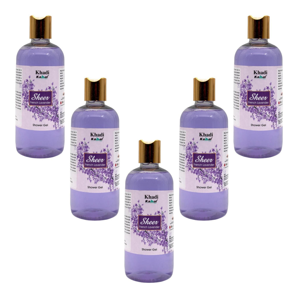 Khadi Kamal Herbal Pure Natural & Organic  Body Shower Gel Pack of 5 - Timecraze