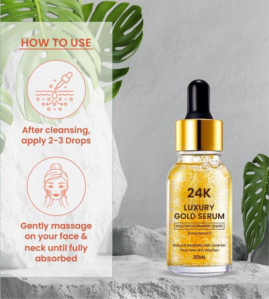 24K Gold Face Serum - Timecraze