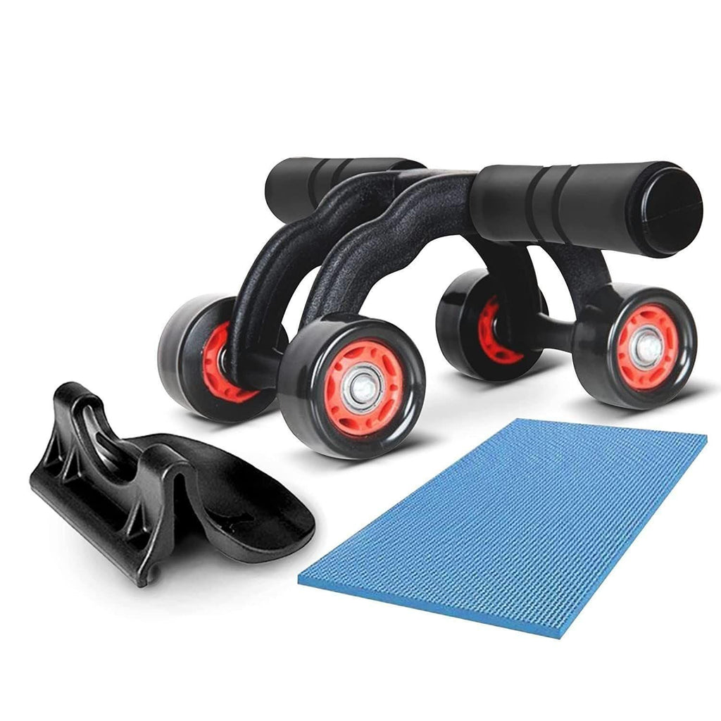Wheel Ab Roller core Steel Handle With Knee Mat - Timecraze