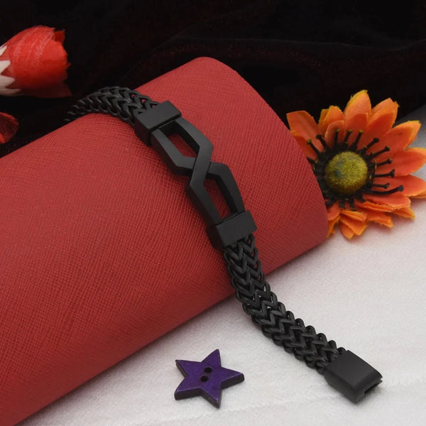 Brilliant Design Premium-Grade Quality Black Color Bracelet - Style C304