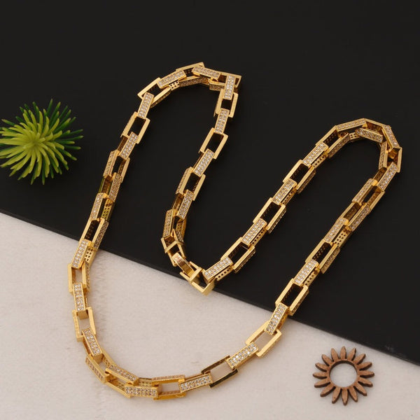 Finely Detailed Design with Diamond Delicate Design Chain for Men - Style C302