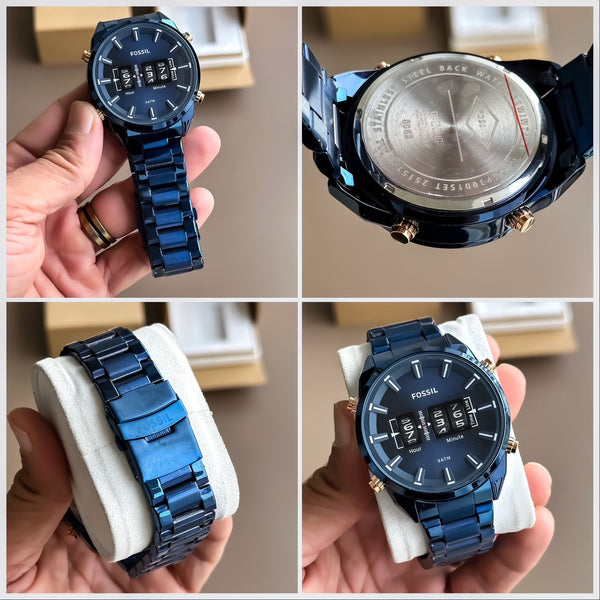 Amazing Drum Roller Rose Gold Men's Watch