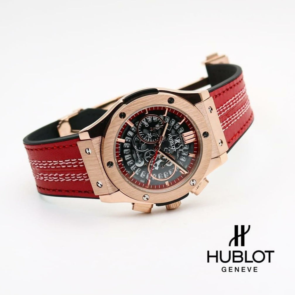 Amazing Red Sporty style leather Men's Watch
