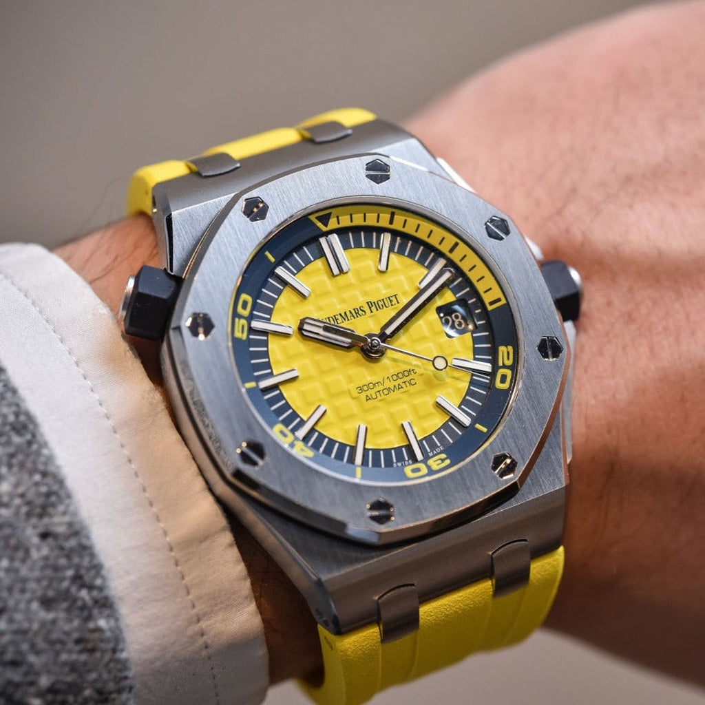 Royal Oak Offshore Silver Yellow watch - Timecraze