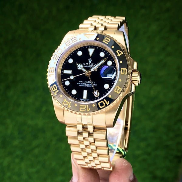 Amazing GMT Mastar Yellow Gold Watch - Timecraze