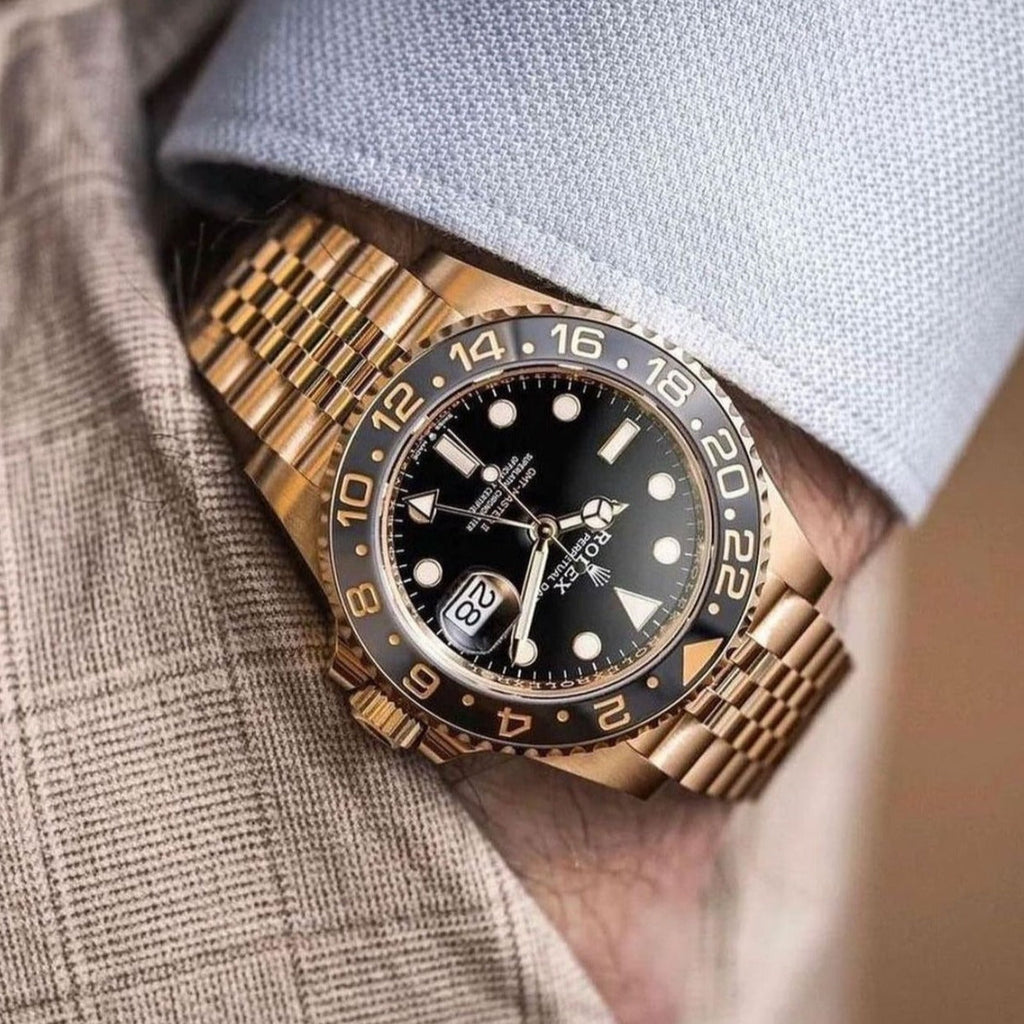 Amazing GMT Mastar Yellow Gold Watch - Timecraze
