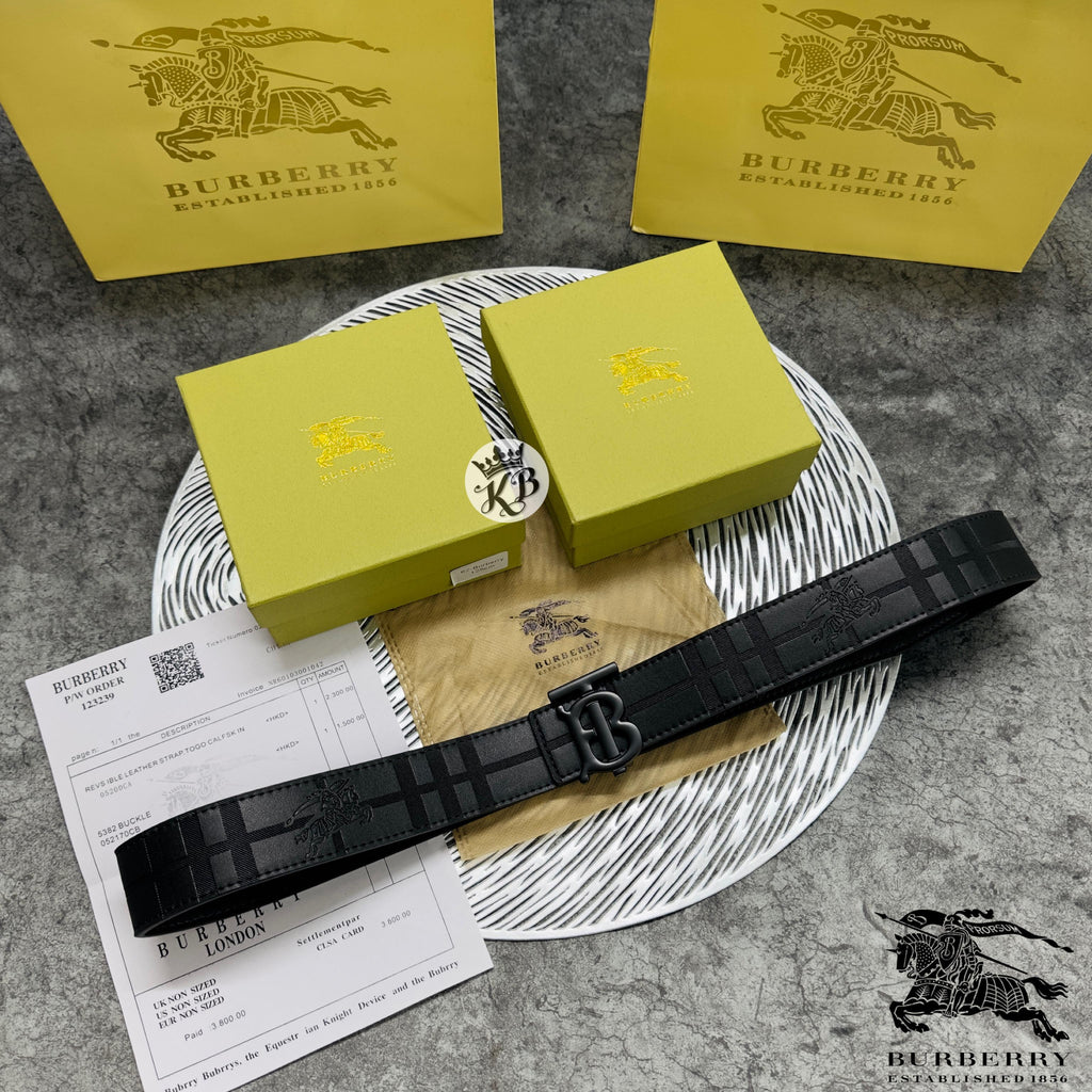 Bburry official initial reversible belt - Timecraze