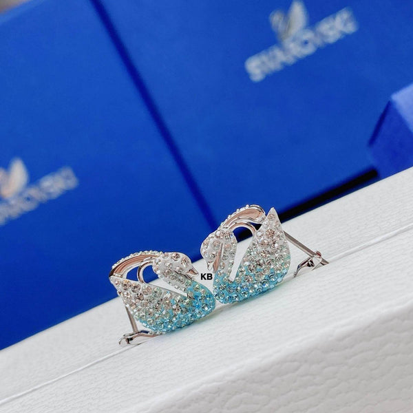 Swarovski Iconic Swan Pierced Earrings