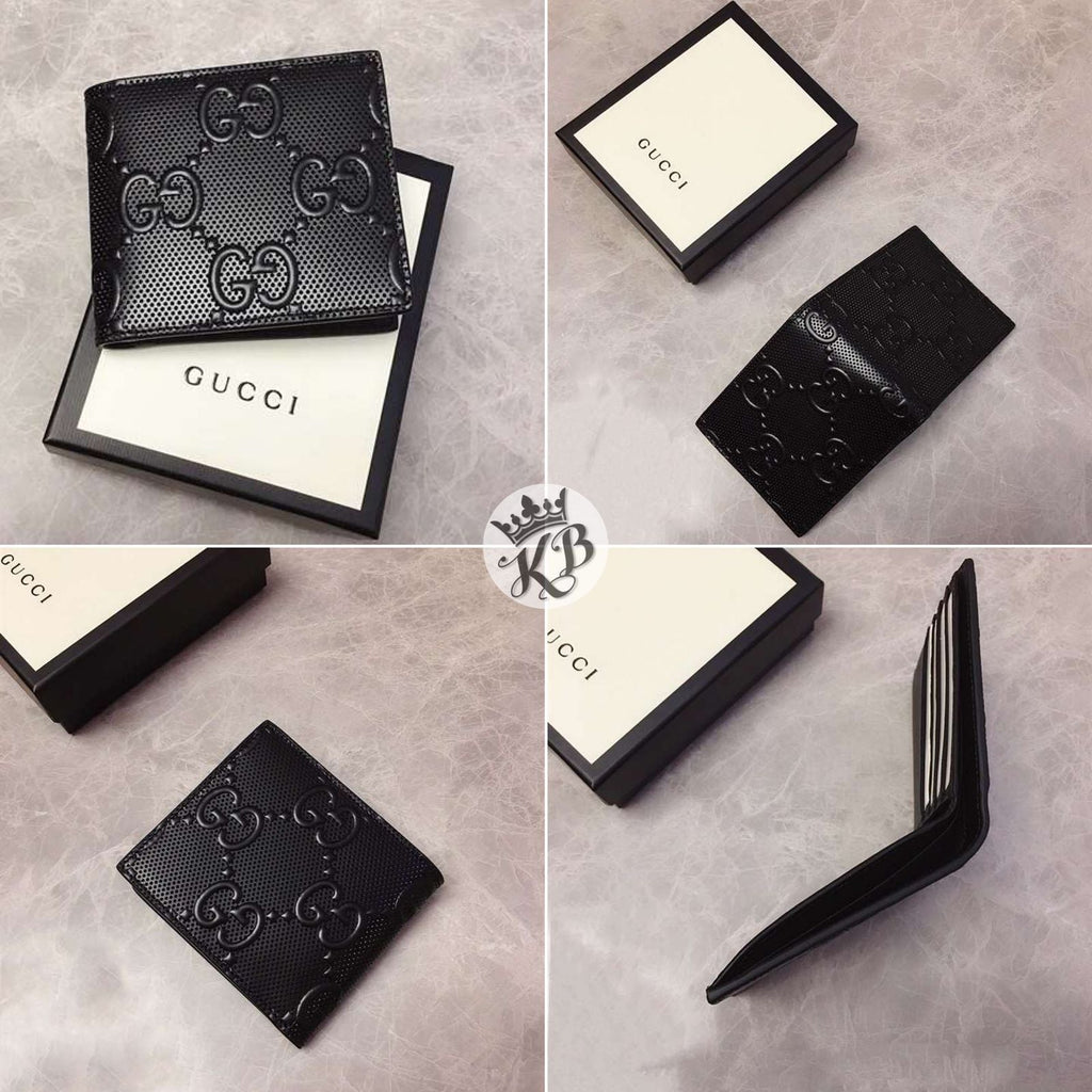 GUCCI GG ENGRAVED Bi-FOLD WALLET