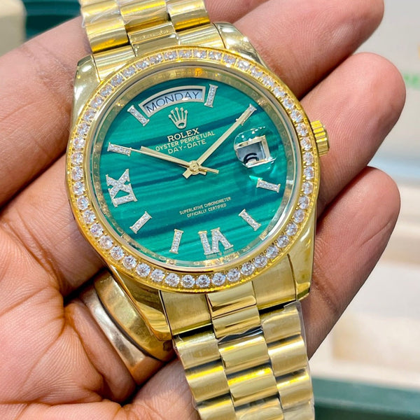 Amazing Salman Khan Gold Diamond Men's watch