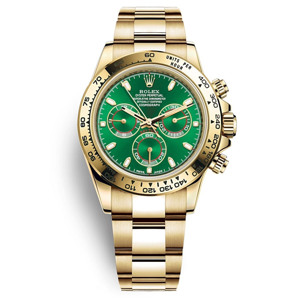 Amazing Introducing full golden green Luxury watch