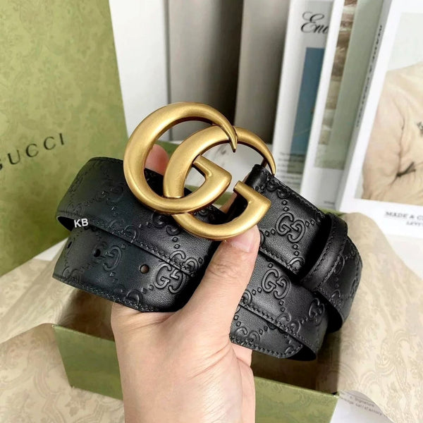 Amazing embossed leather belt