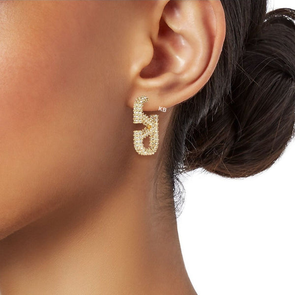 Amazing VLogo Signature Metal Earring