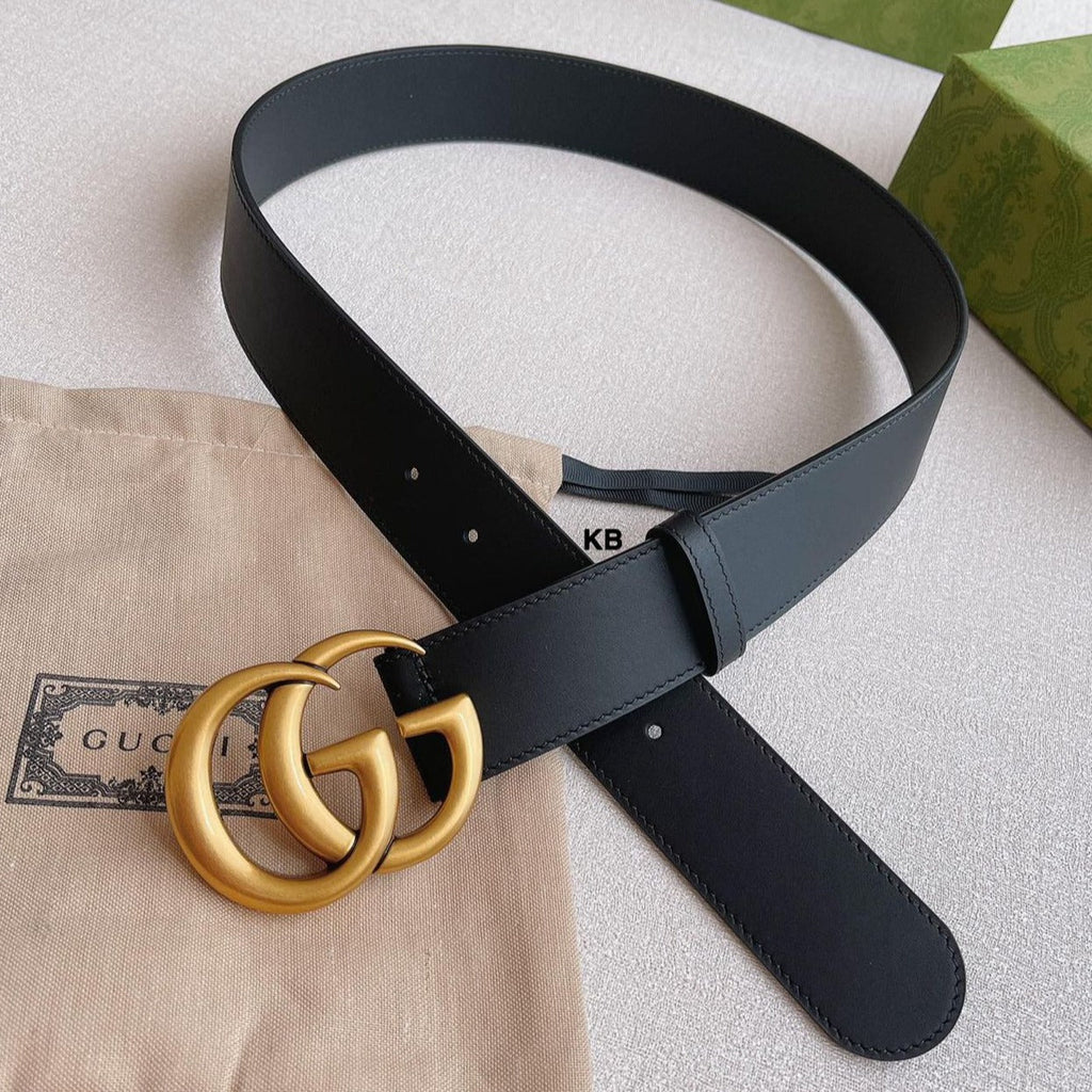 Amazing Golden Buckle Leather Belt