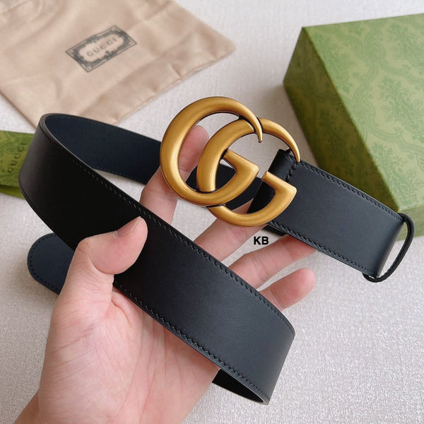 Amazing Golden Buckle Leather Belt