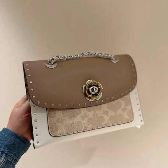 Studded Bag With OG Box & Dust Bag (White - 331)