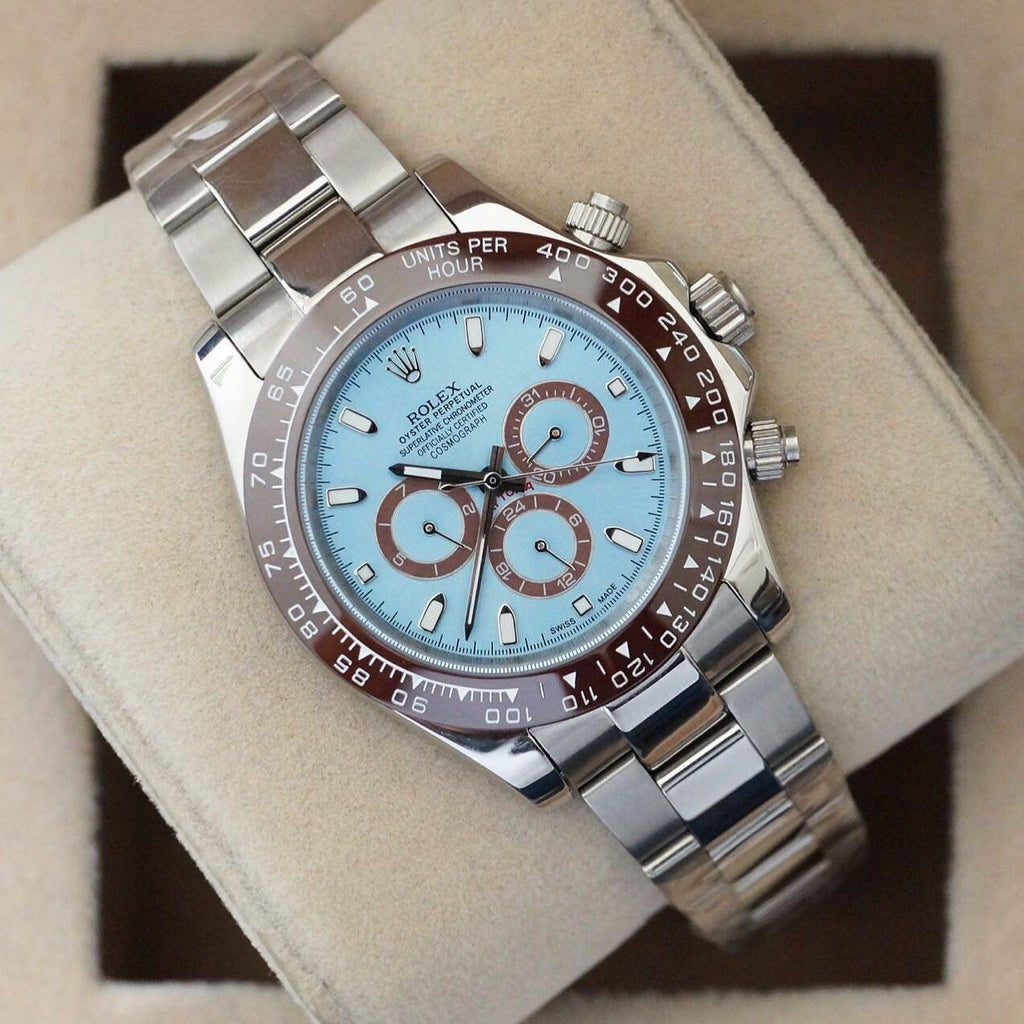 Cosomograph Daytona blue dial watch - Timecraze