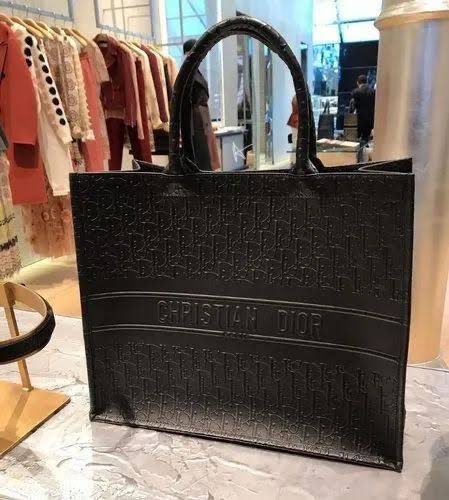 Cd leather book tote bag - Timecraze