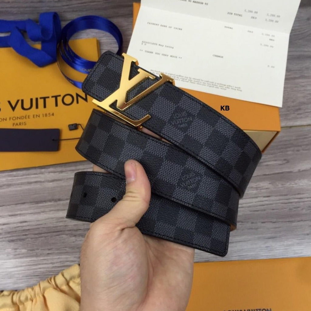 Lv initials damier unisex belt - Timecraze