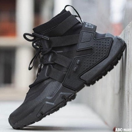Nk Air Huarache black shoes - Timecraze