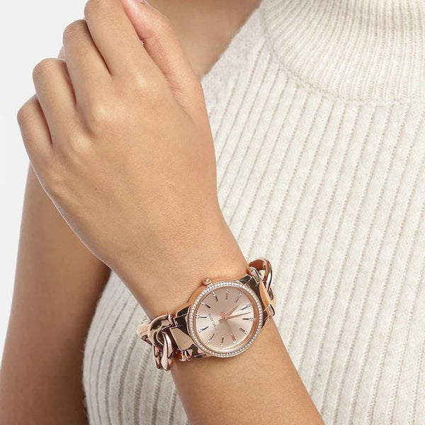 MK premium rose gold luxury watch - Timecraze