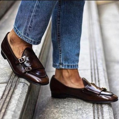 Buckle Monk Strap Moccasins - Timecraze
