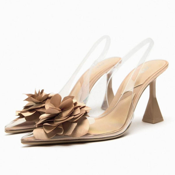 Amazing transparent rose pumps - Timecraze
