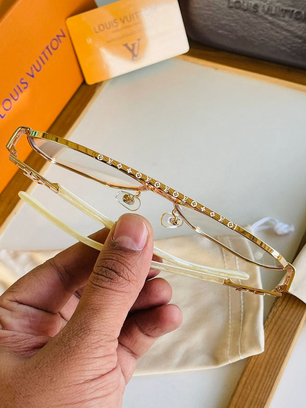 Lv premium transparent unisex luxury sunglasses - Timecraze