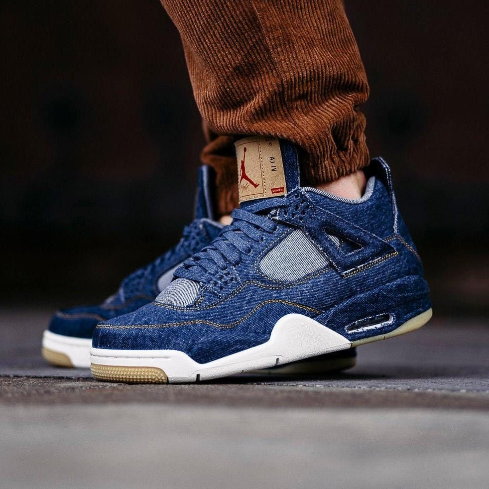 Nk Air jardan 4 denim shoes - Timecraze