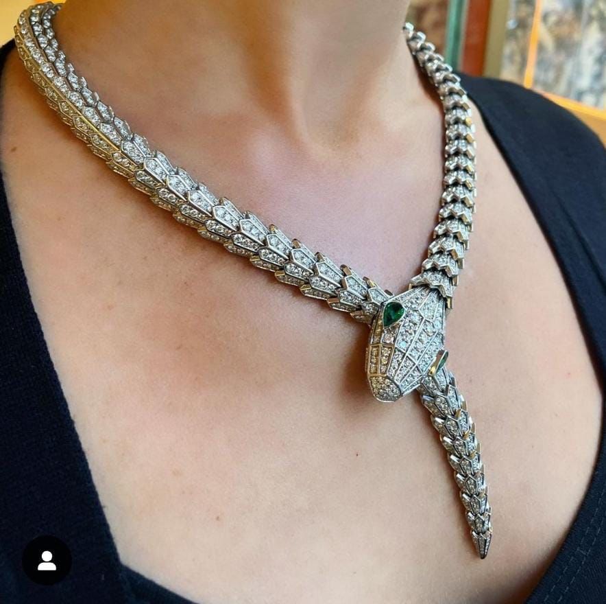 Premium Snake Necklace With Earrings - Timecraze