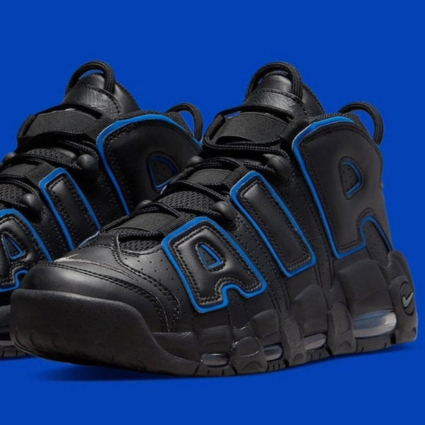Nk air uptempo black royal shoes - Timecraze