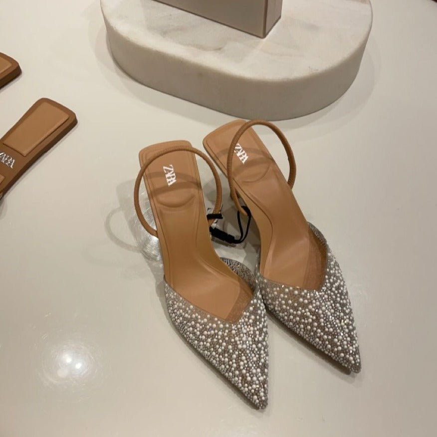 Amazing Premium Pearl Heels - Timecraze