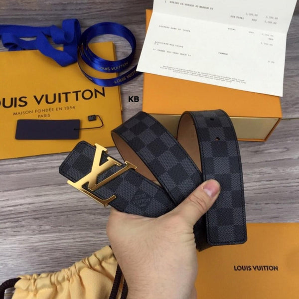 Lv initials damier unisex belt - Timecraze