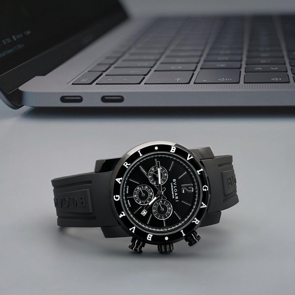 Amazing Black Chromcmeter dial watch - Timecraze