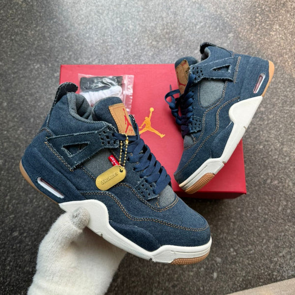 Nk Air jardan 4 denim shoes - Timecraze