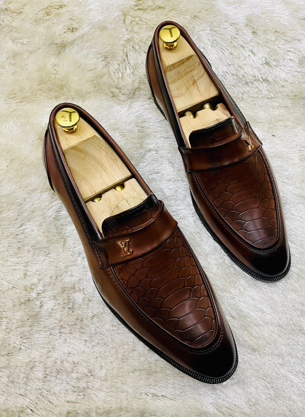 Lv premium luxury Formal loafers shoes - Timecraze