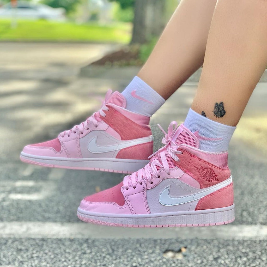 Air high digital pink shoes - Timecraze