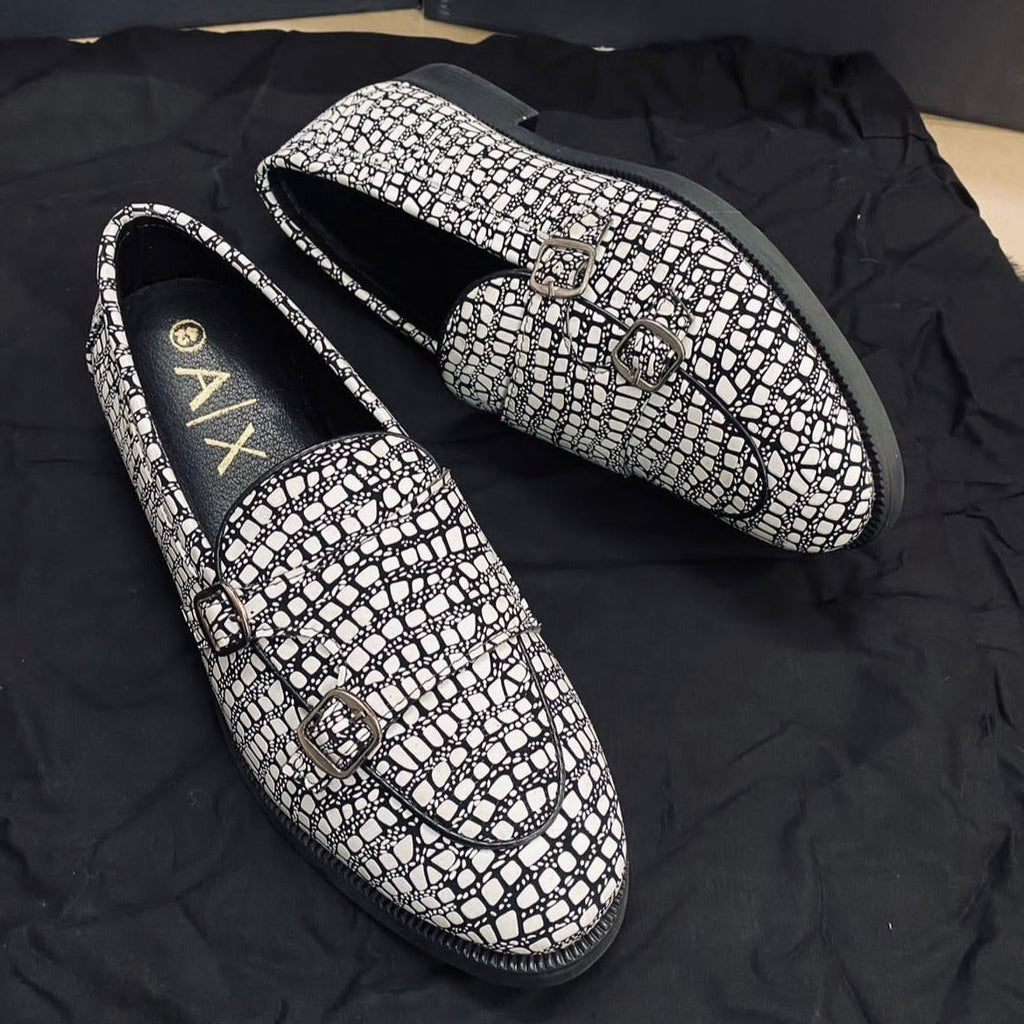 Premium Buckle Monk Strap Moccasins Shoes - Timecraze