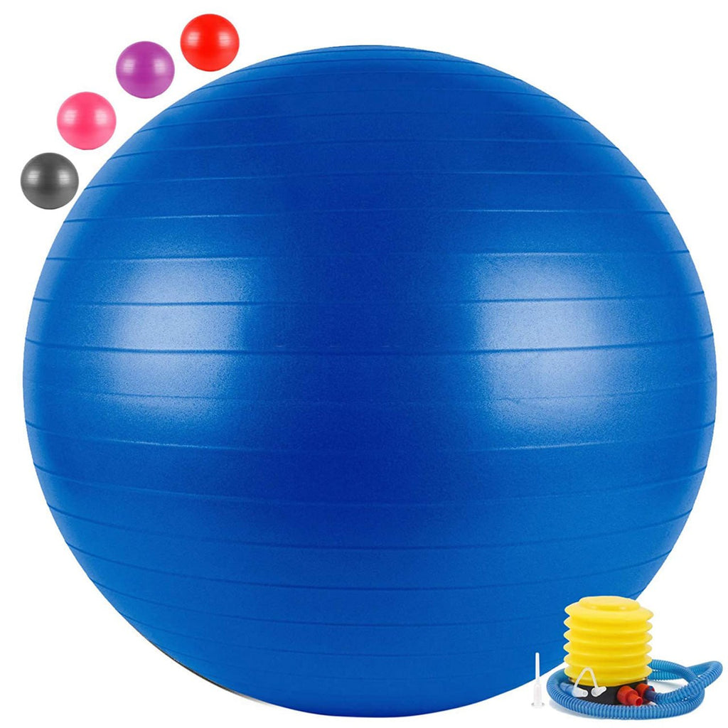 Gym Ball With Pump - 65CM (Multi Color) - Timecraze