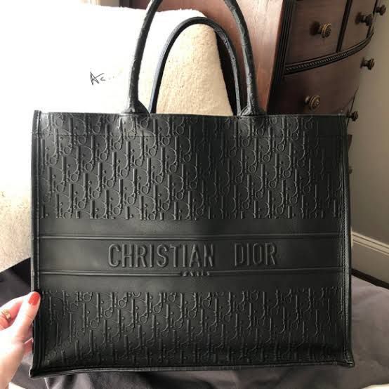 Cd leather book tote bag - Timecraze