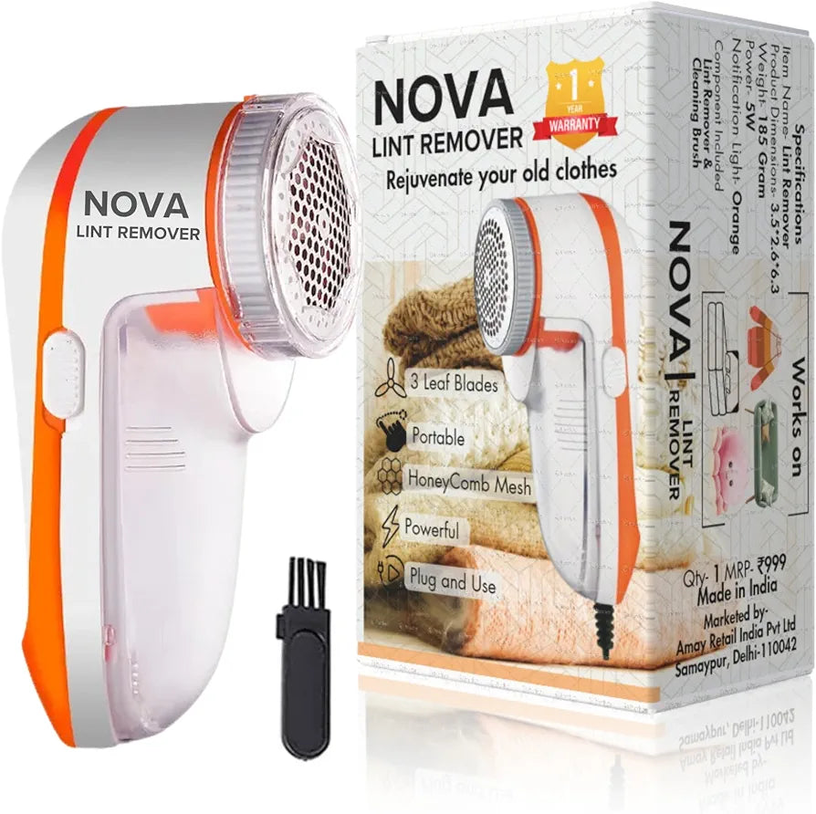 Nova Lint Remover for Clothes - Fabric Shaver Tint and Dust Remover - Timecraze