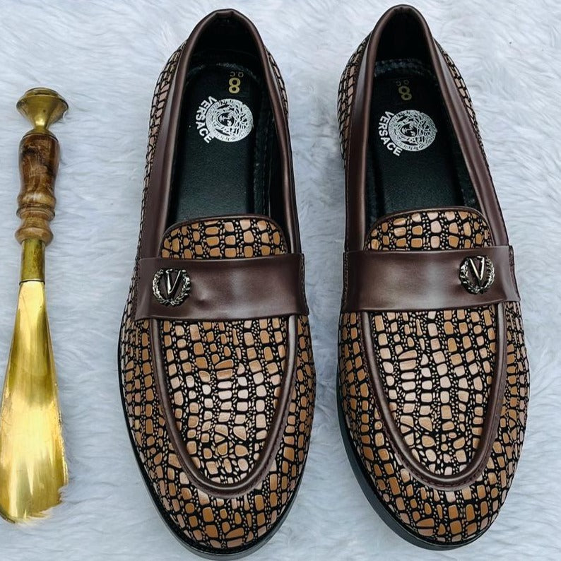 Amazing Premium Croco Boys Loafers Shoes - Timecraze