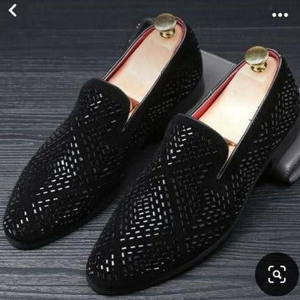 Zig Zag Mirror Moccasins Shoes - Timecraze