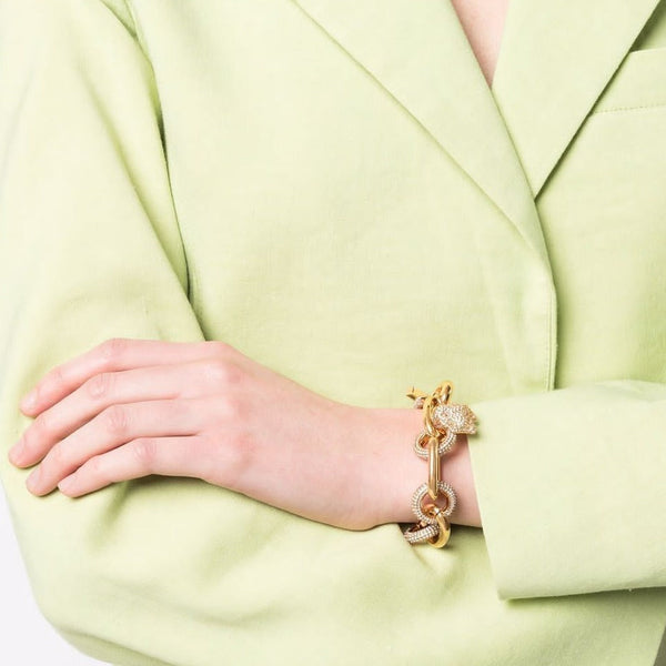 La Medysa Ctystal Chain Bracelet - Timecraze