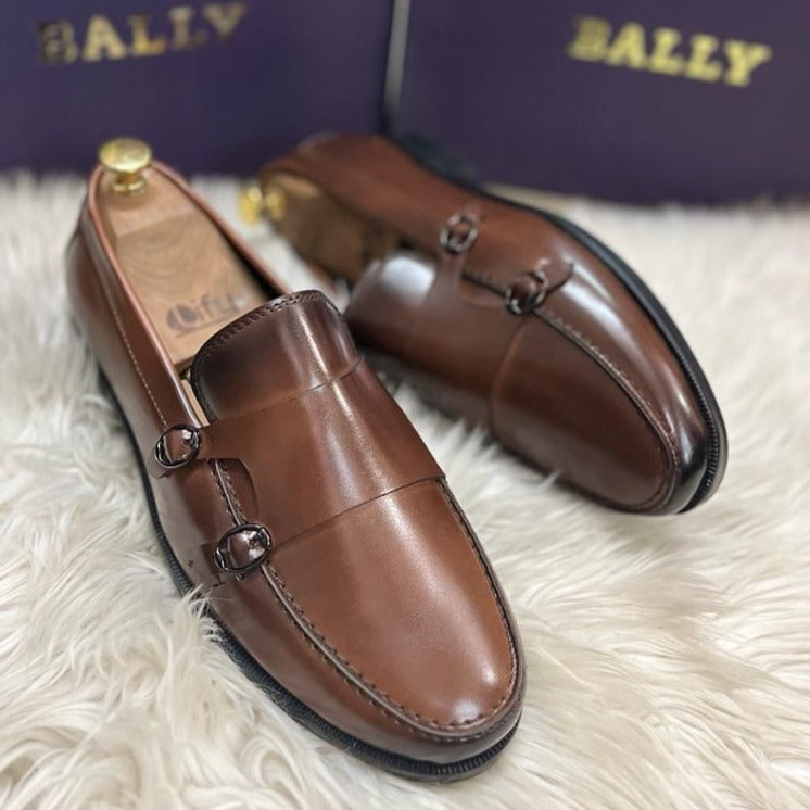 Buckle Monk Strap Moccasins Shoes - Timecraze