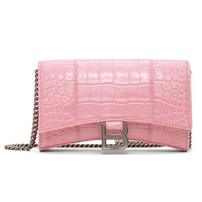 Croc Leather Shoulder Bag - Timecraze