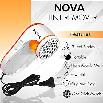 Nova Lint Remover for Clothes - Fabric Shaver Tint and Dust Remover - Timecraze