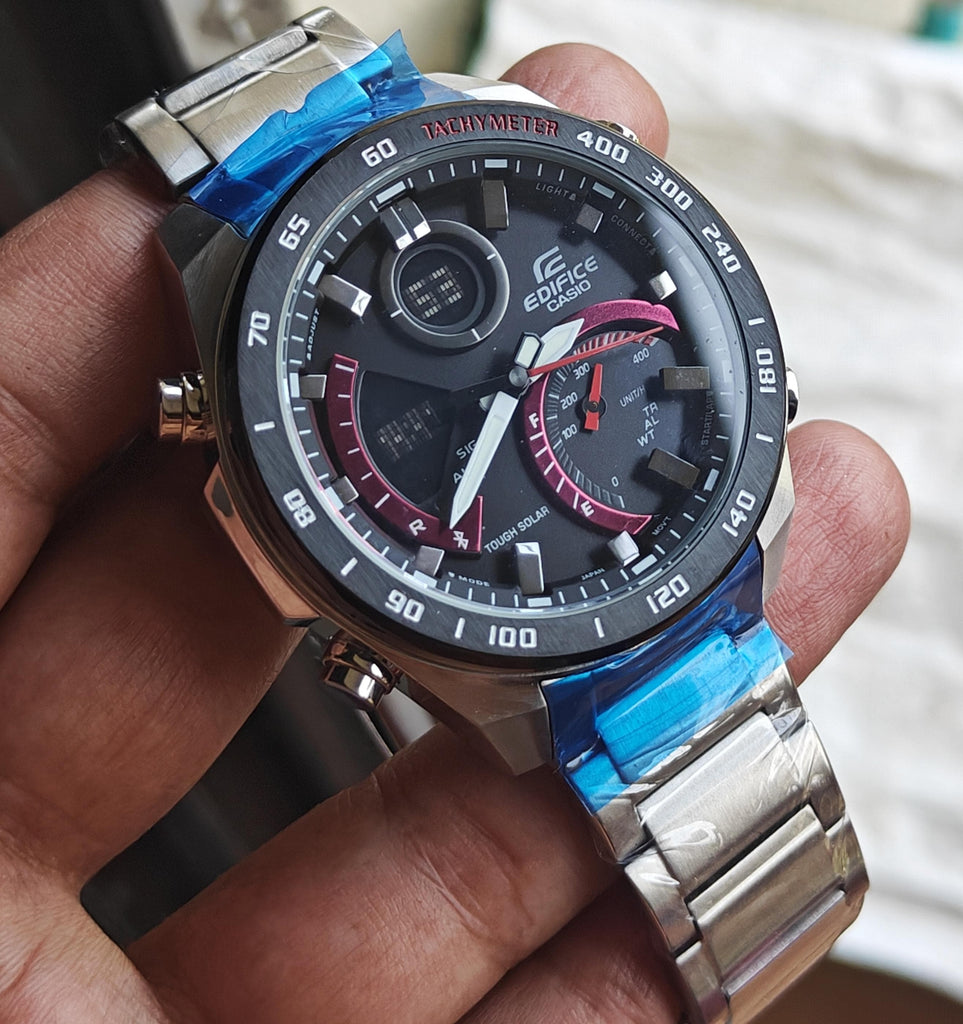 Edifice men Black dial watch - Timecraze