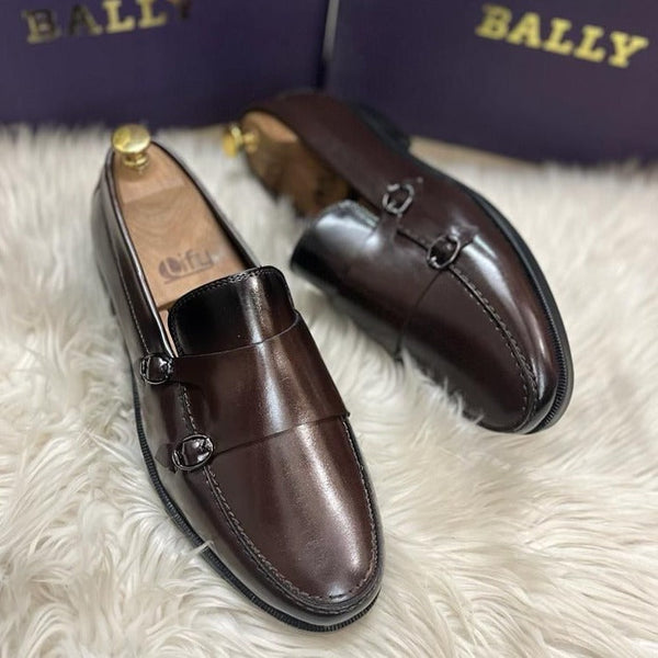 Buckle Monk Strap Moccasins Shoes - Timecraze
